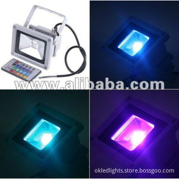 30W High Power Remote Control LED RGB Flood Light Color Chan